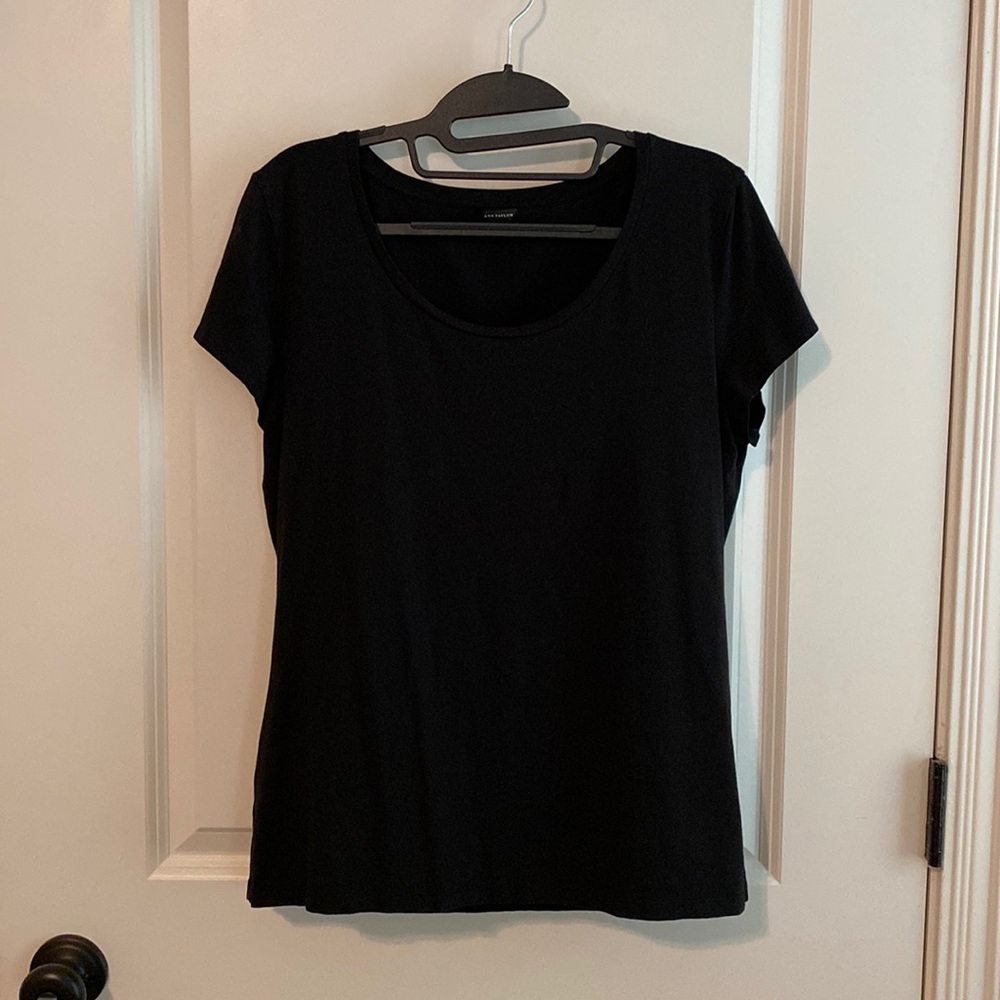 Large Black Ann Taylor Top
